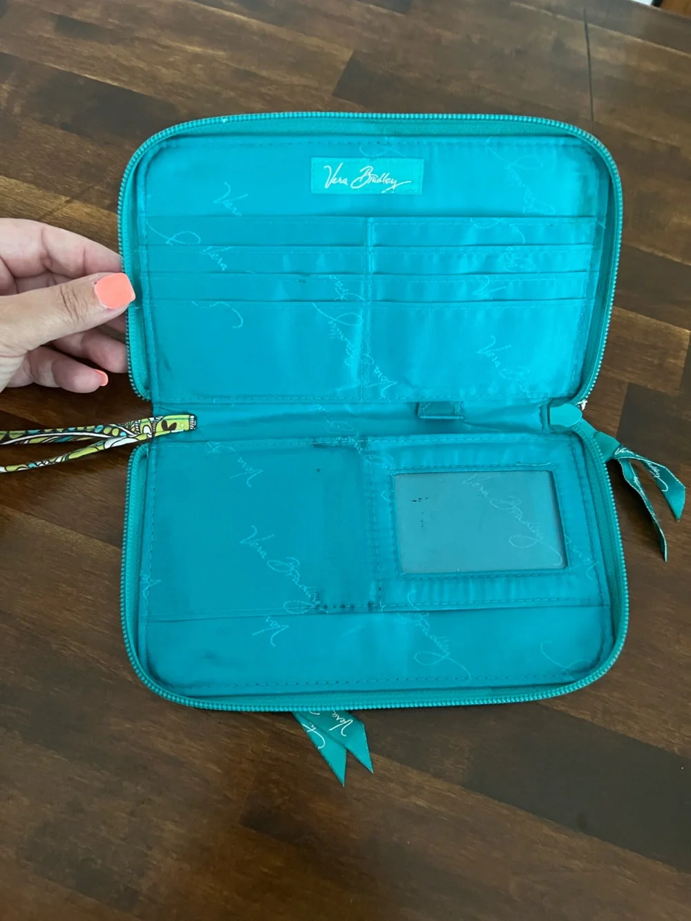 Vera Bradley Peacock Tote Bag & Wallet Set (retired)